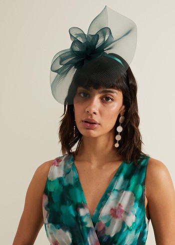 Phase Eight Green Bow Freeform Fascinator Hats Green USA | 8430529-YJ